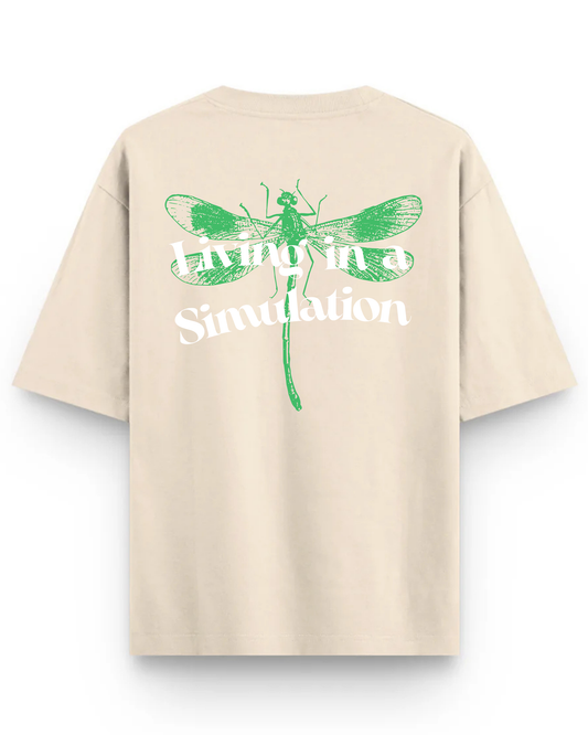 Static Beige Simulation Tee