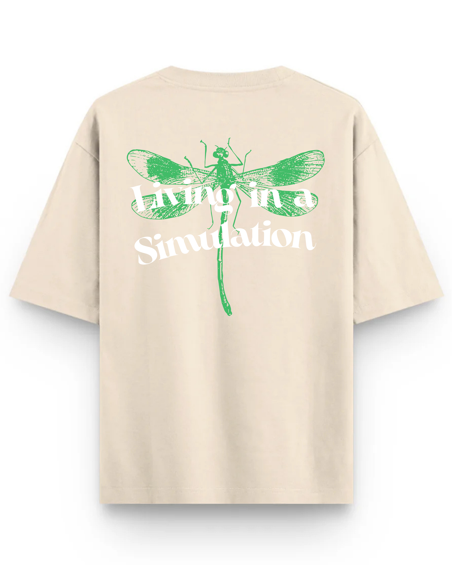Static Beige Simulation Tee