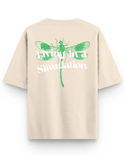 Static Beige Simulation Tee